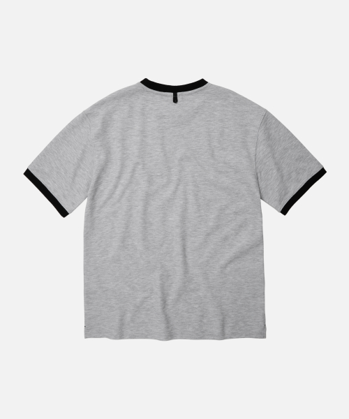 TERRY RINGER HALF TEE _ GRAY