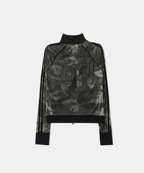 Винтажная олимпийка Club Track Zip-Up - Green Camo