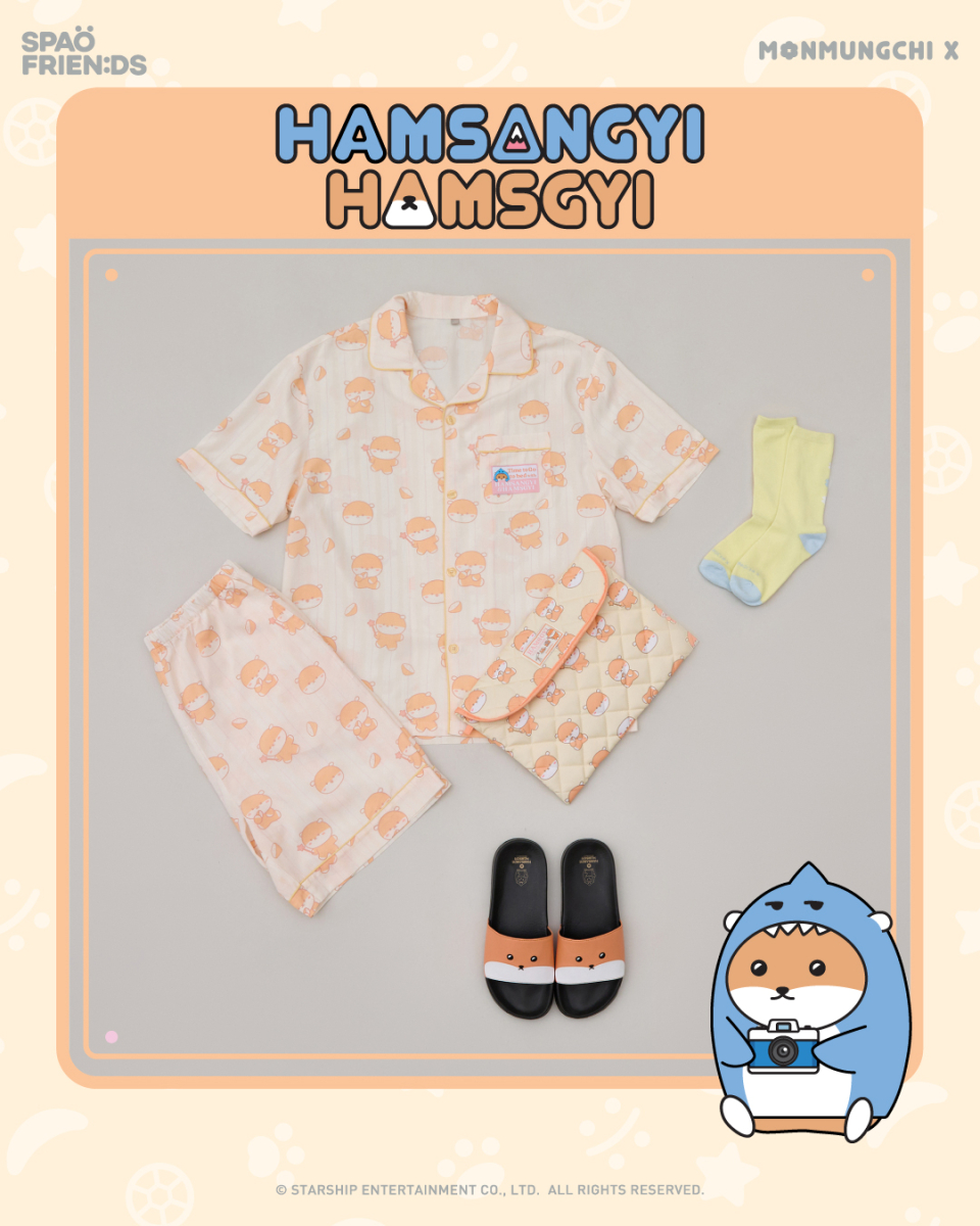 ★ SPAO★ Monmungchi X Short Sleeve Pajamas IVORY SPPPF38U0 Monsta X SPAO & MONMUNGCHI X & MUSINSA [Pajamas