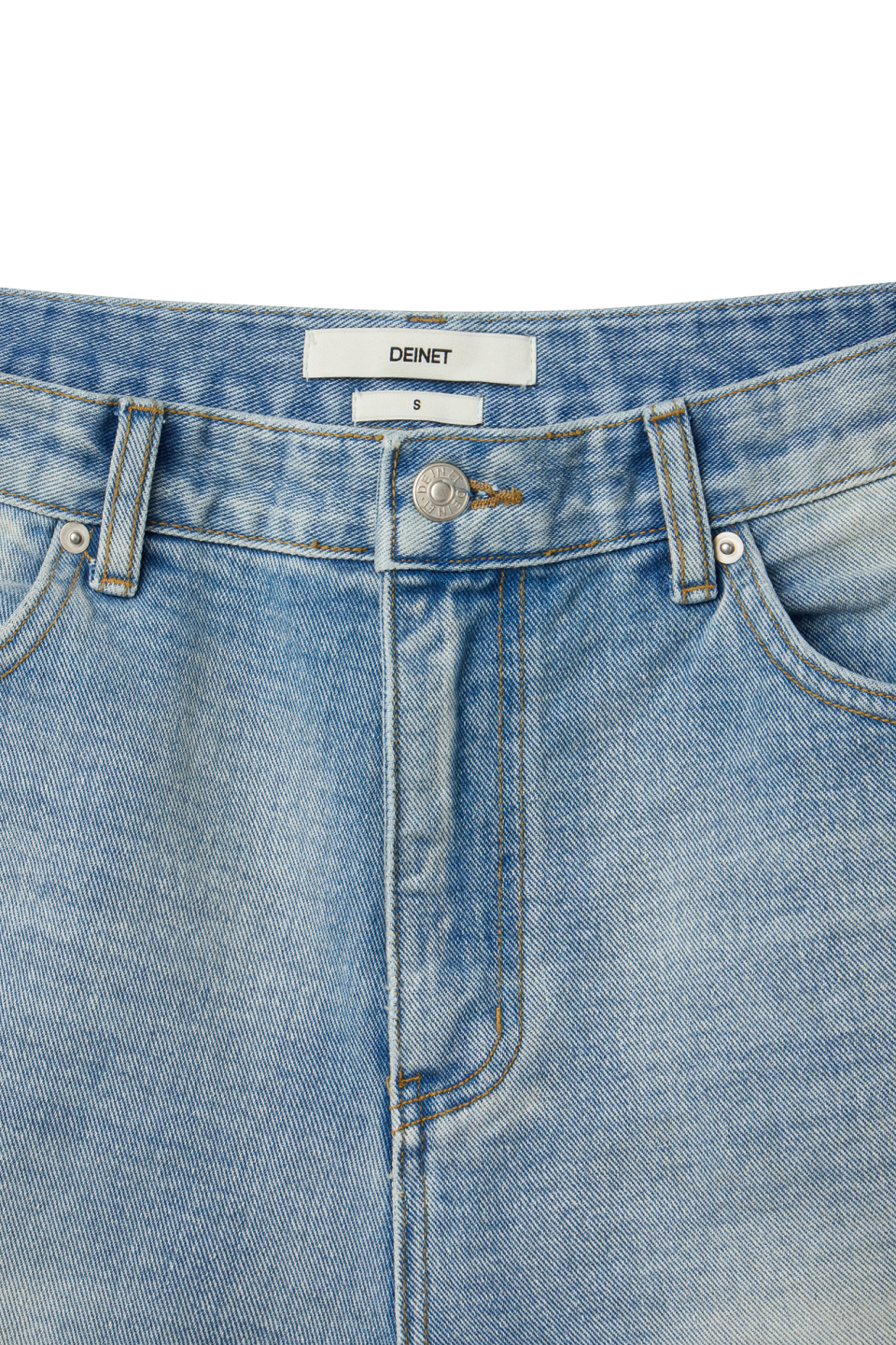 BACK POCKET POINT DENIM SHORTS IN BLUE - 감도 깊은 취향
