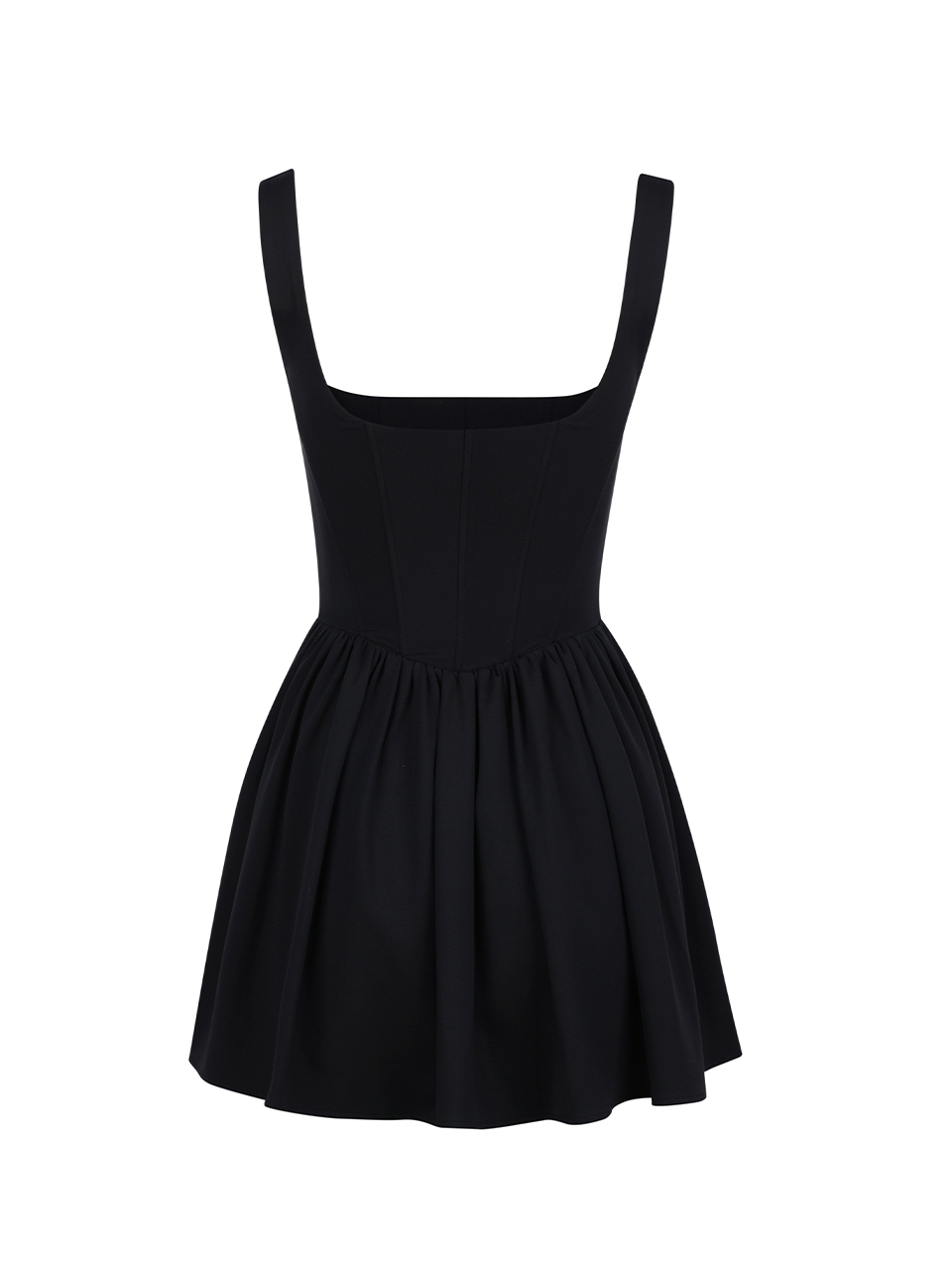 MUSINSA | YOUHEE BASIC CORSET DRESS BLACK