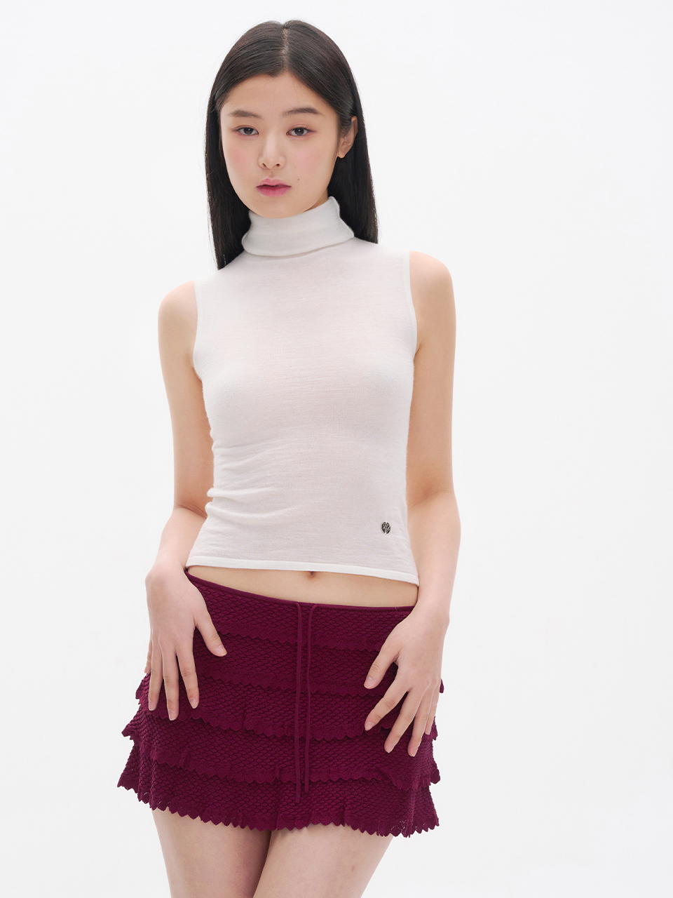 Tシャツ・カットソー [YOUHEE] BASIC TURTLENECK SLEVELESS KNIT IVORY OS05709TLS_IVORY_2.jpg?v=