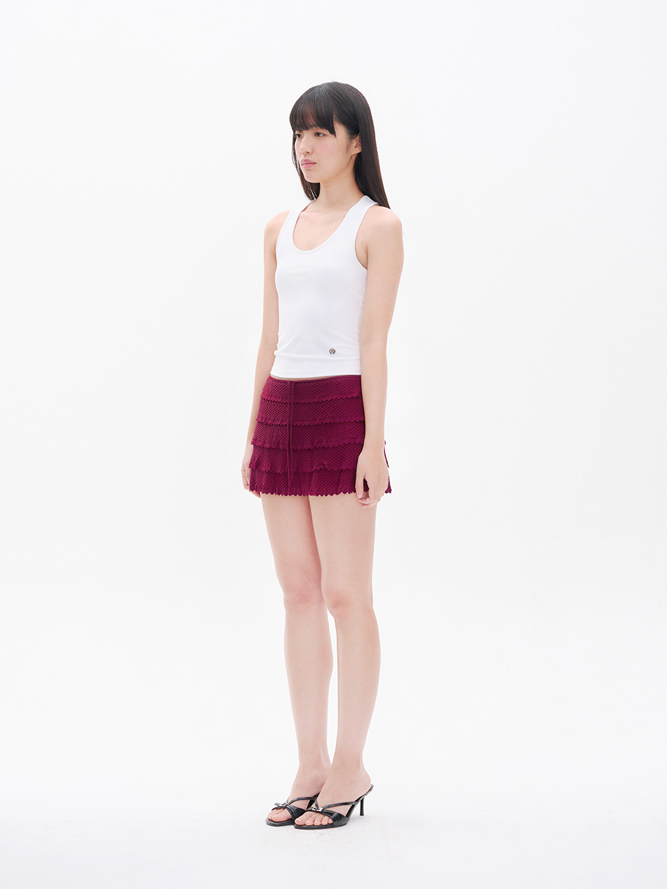 スカート [YOUHEE] BASIC SHIRRING KNIT SKIRT WINE MUSINSA公式 | YOUHEE BASIC SHIRRING KNIT SKIRT WINE