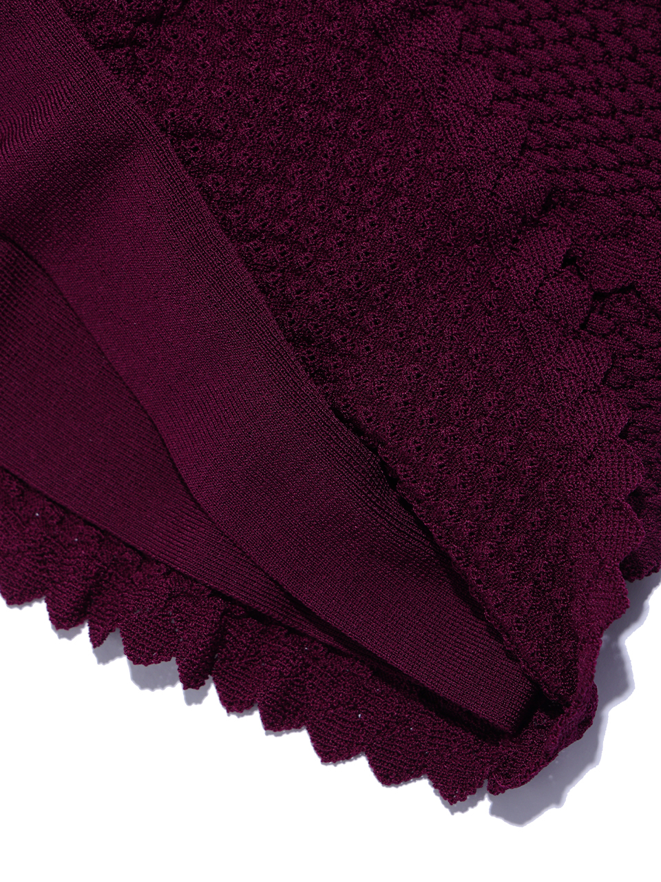 MUSINSA | YOUHEE BASIC SHIRRING KNIT SKIRT WINE