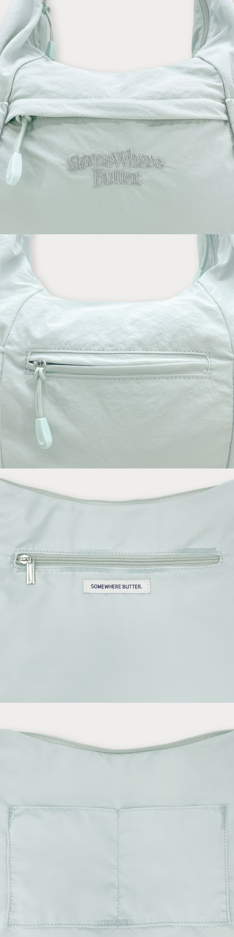 MUSINSA | SOMEWHEREBUTTER PP String Cross Bag - 3Color