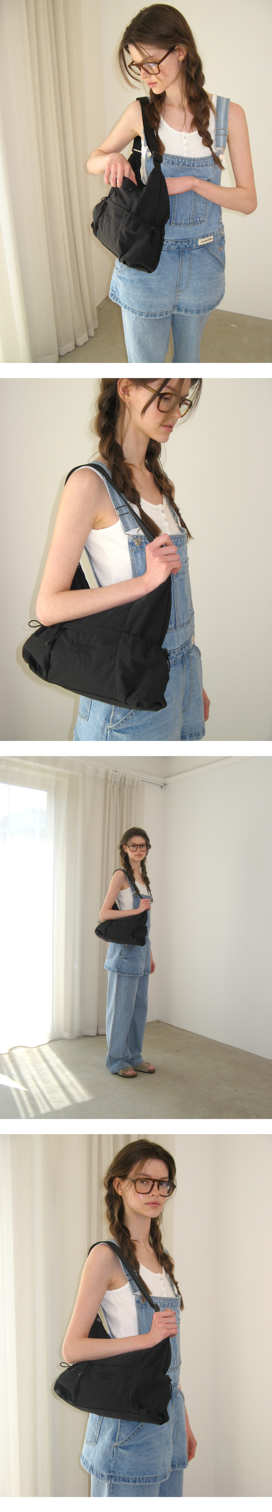 MUSINSA公式 | SOMEWHEREBUTTER PP String Cross Bag - 3Color