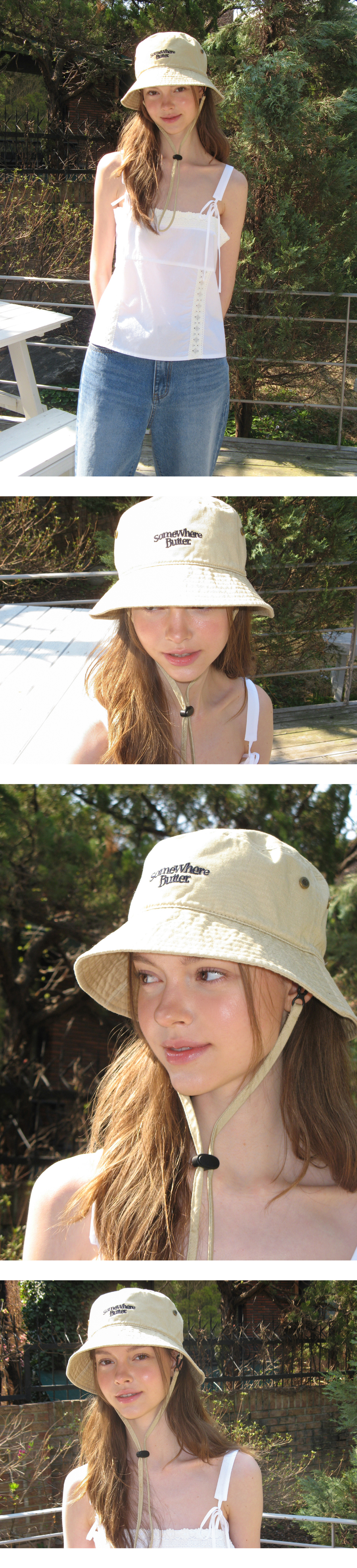 [SOMEWHERE BUTTER]★25SS★Vintage Wave Logo Safari Hat MUSINSA | SOMEWHEREBUTTER Vintage Wave Logo Safari Hat - 3Color