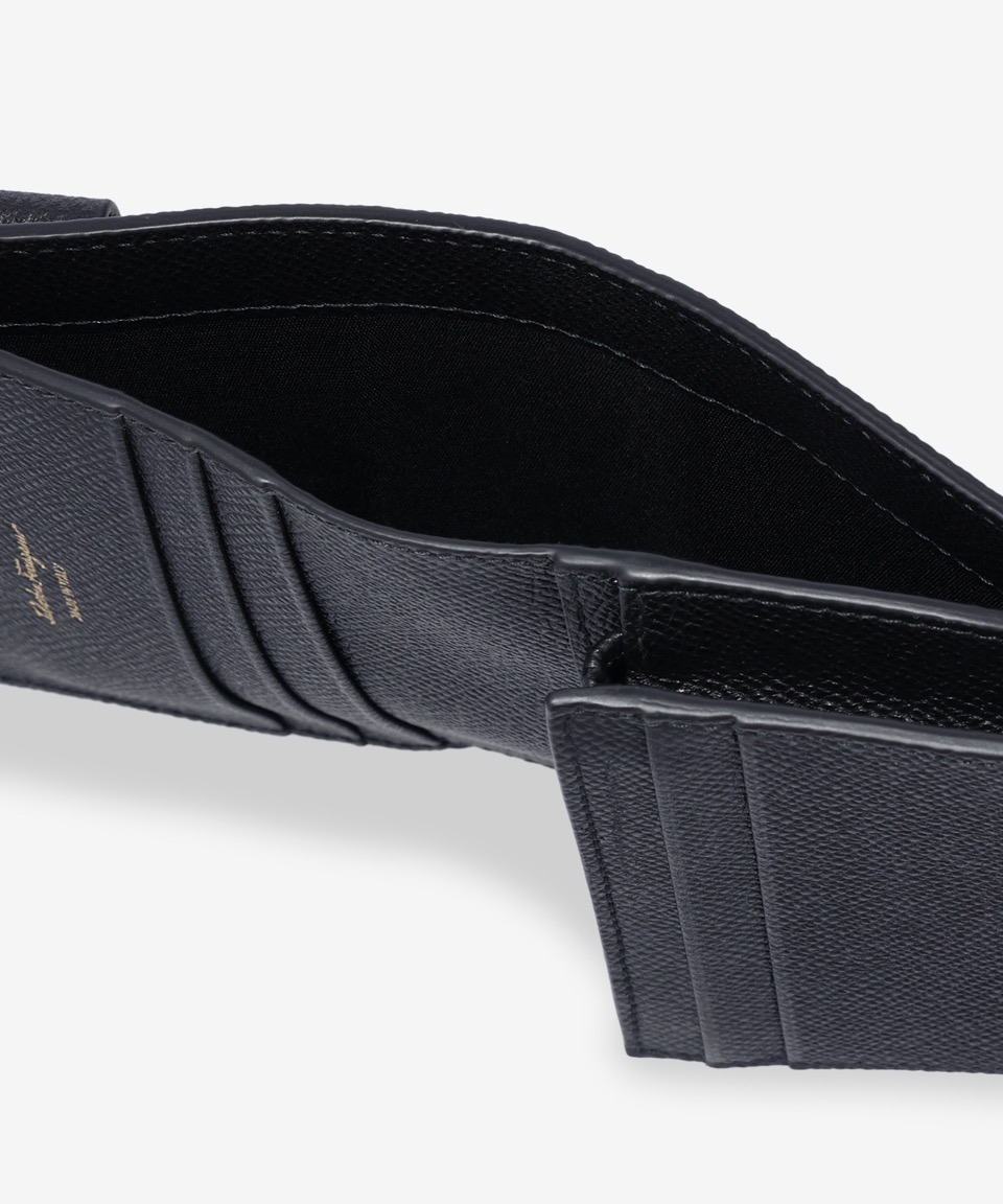 ★FERRAGAMO★ Bara Coin Card Holder Black 22D515725300 22D51 Ferragamo Bara Coin Card Holder Black | eBay