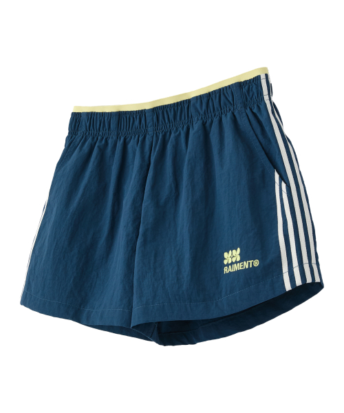 Женские слоёные нейлоновые трек-шорты - Navy