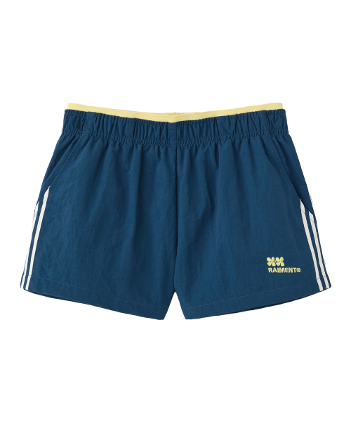 Женские слоёные нейлоновые трек-шорты - Navy