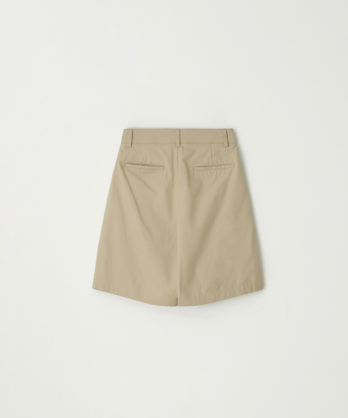Cotton Midi Pants (Beige)