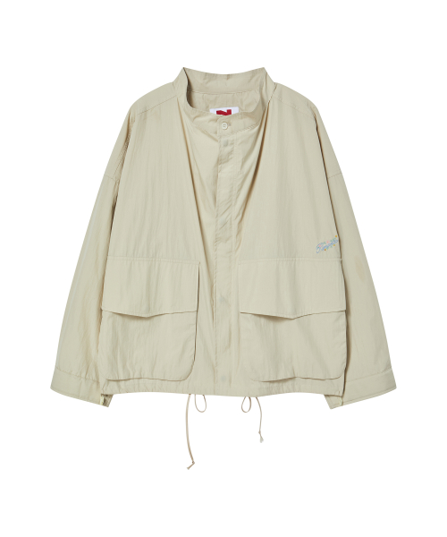 Легкий фактурный блузон люкс Beige
