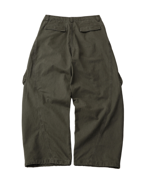 Washed cargo pants_Khaki