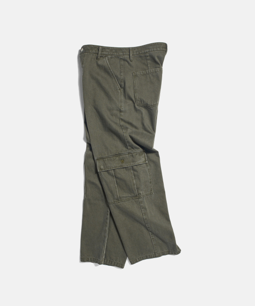 FD Washed Cargo Pants Olive