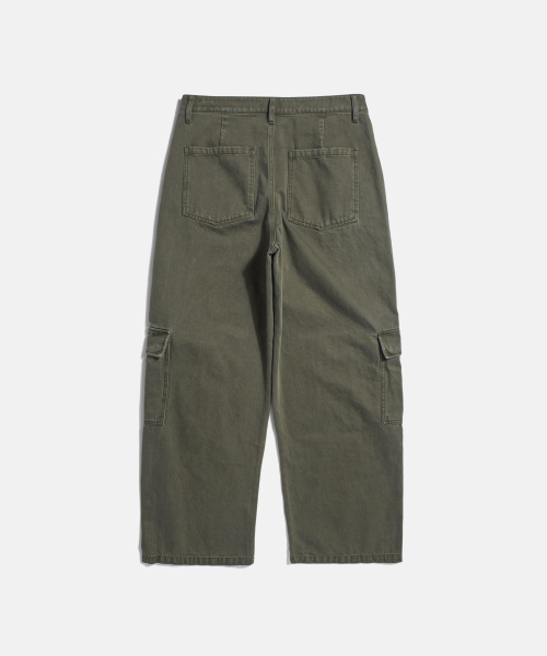 FD Washed Cargo Pants Olive