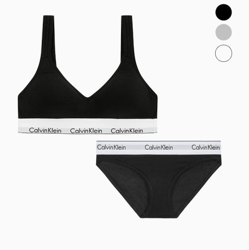 женская icon cotton modal scoopback bralet set(3 Color)