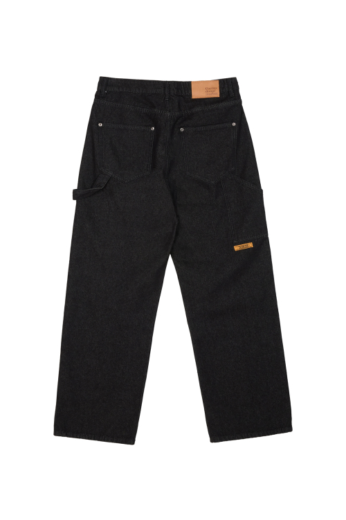 Non-Fade Carpenter Denim Pants - Black