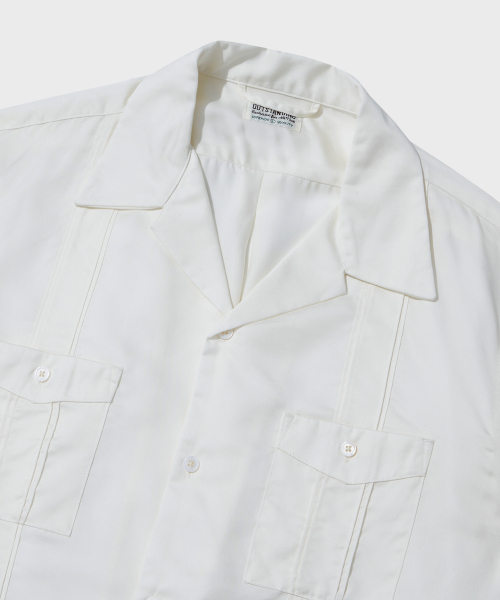 4PK CUBAN COLLAR HALF SHIRT_OFF WHITE