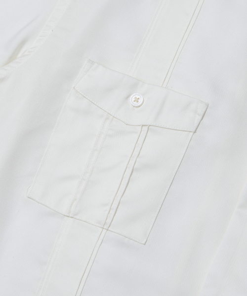 4PK CUBAN COLLAR HALF SHIRT_OFF WHITE