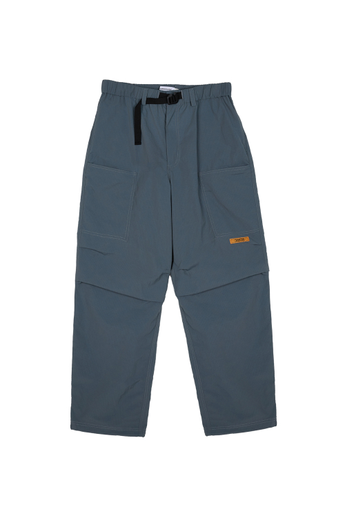 Buckle Nylon Cargo Pants - Blue Green