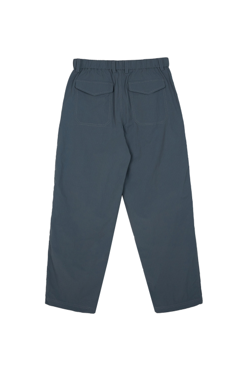 Buckle Nylon Cargo Pants - Blue Green