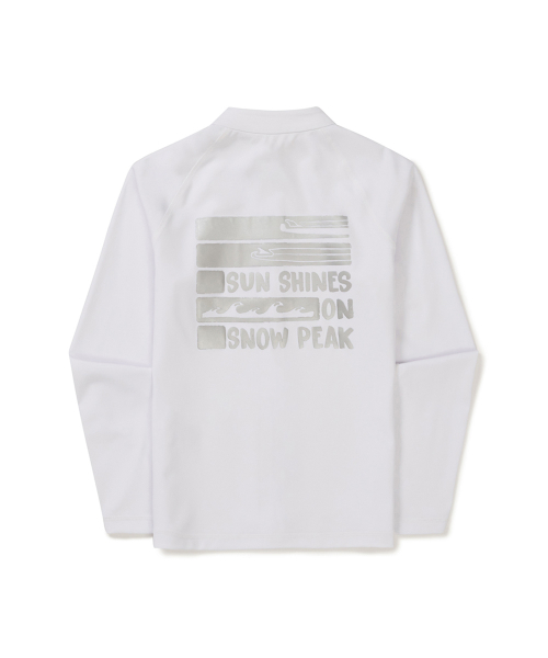 Женский полукроп рашгард на молнии (S25MWWSW05) White