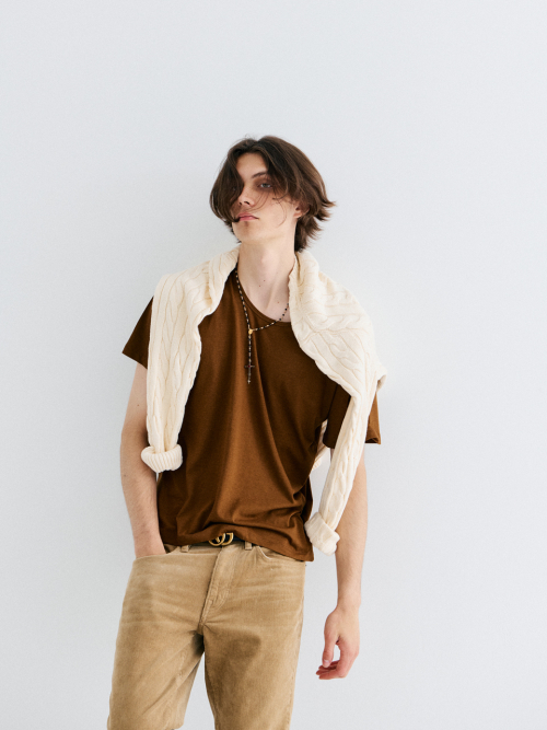 UNDER HALF T-SHIRT_PUMPKIN