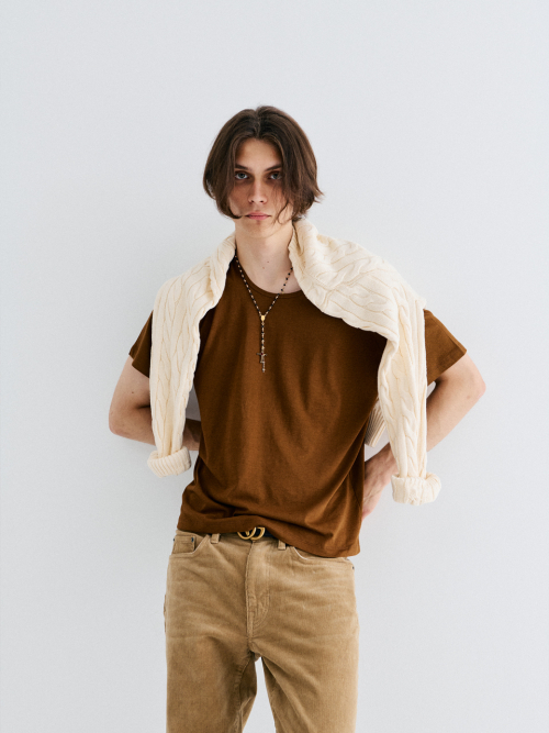 UNDER HALF T-SHIRT_PUMPKIN