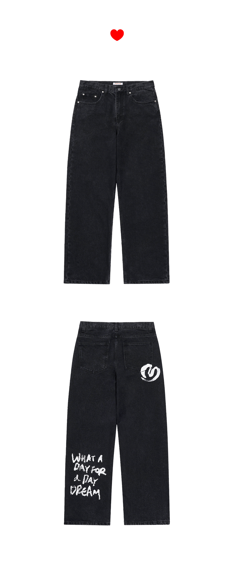 【MIMTHEWARDROBE】 Dreaming Back Print Denim Pants /追跡付 MUSINSA | MIMTHEWARDROBE Dreaming Back Print Denim