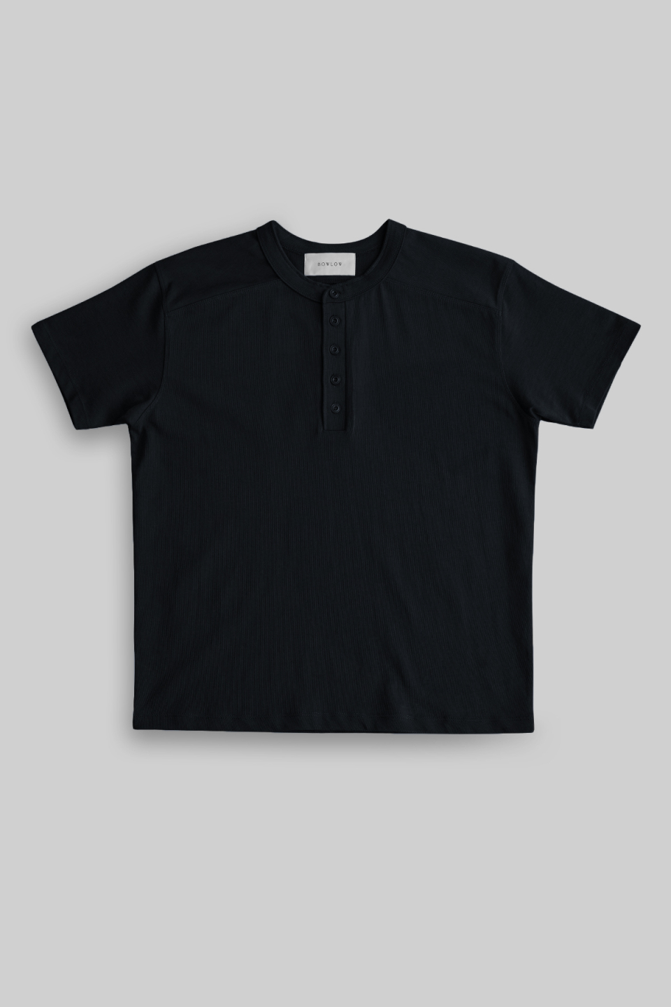 ◆bowlow◆ Panel henley neck t-shirt navy MUSINSA | BOWLOW PRODUCT Panel Henley Neck T-Shirt [Navy]