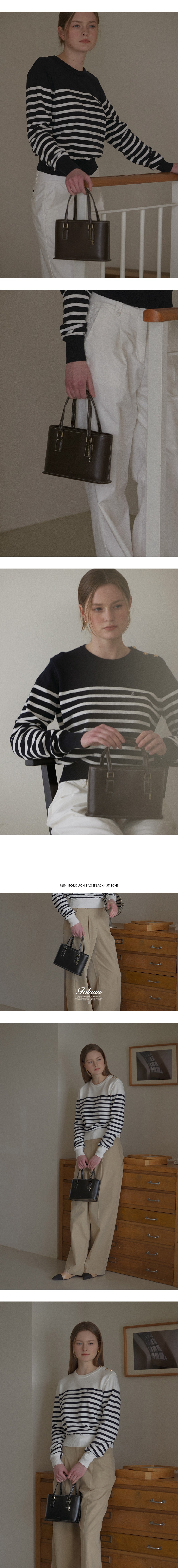 MUSINSA公式 | FOLNUA MINI BOROUGH BAG - STITCH [4COLOR]