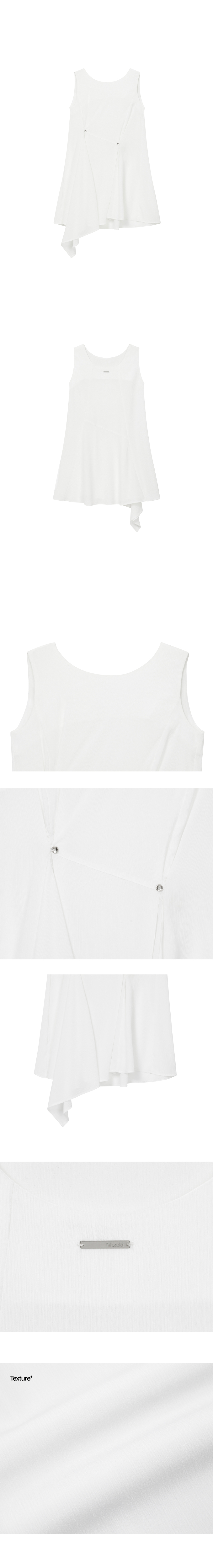★ MISEKI SEOUL★ Billow sheer sleeveless one piece IVORY M 미세키서울(MISEKI SEOUL) Billow sheer sleeveless one piece