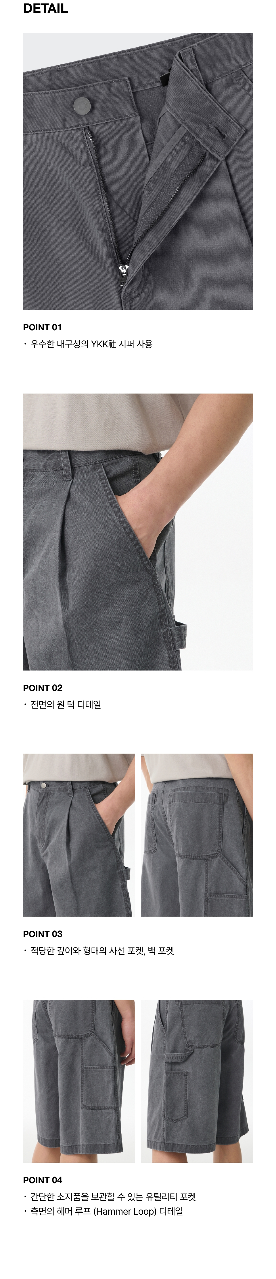 MUSINSA | MUSINSA STANDARD Pigment Carpenter Bermuda Pants