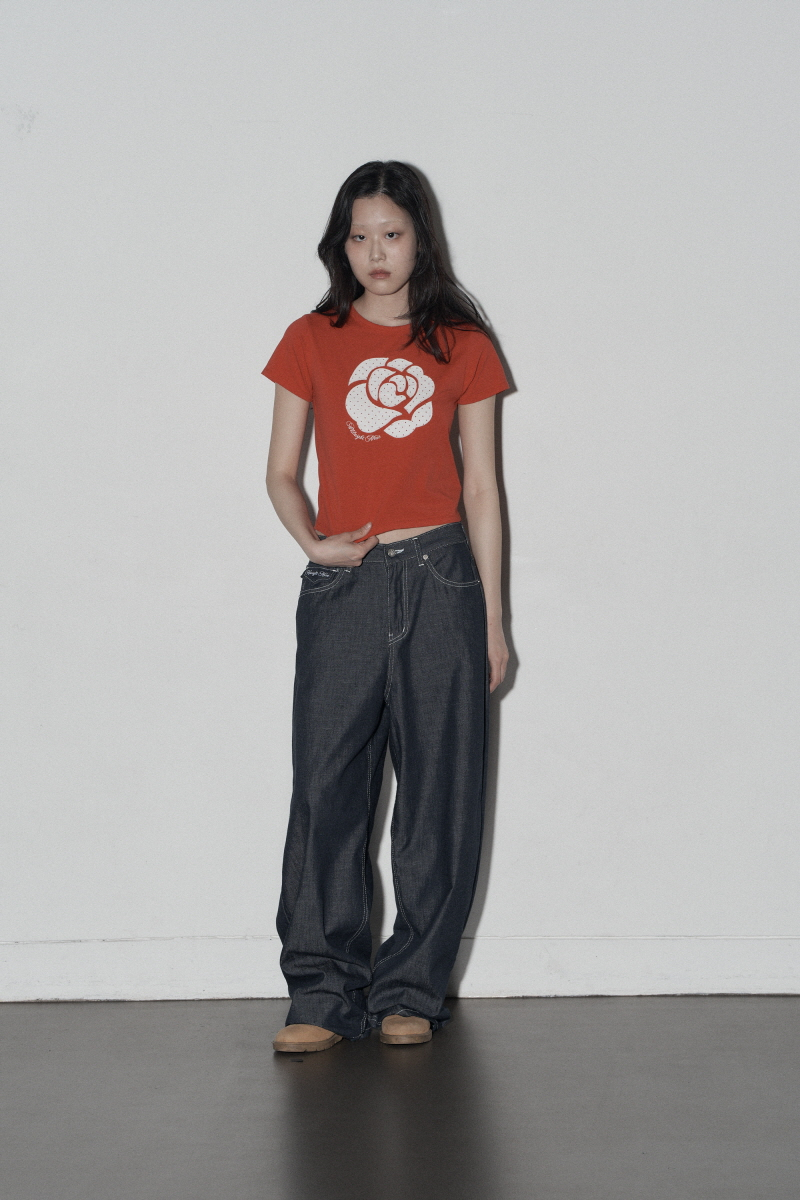 MUSINSA公式 | MIDNIGHT MOVE dot rose t (red)