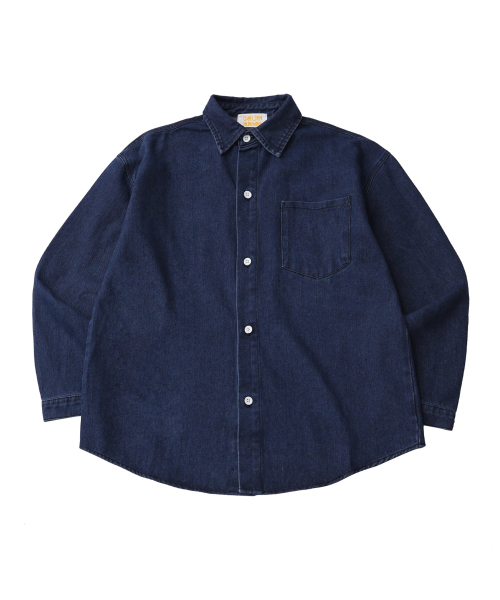 Washed denim over shirts_Blue
