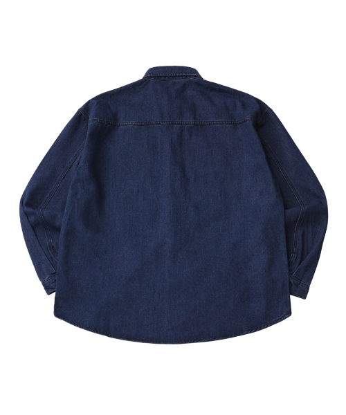 Washed denim over shirts_Blue