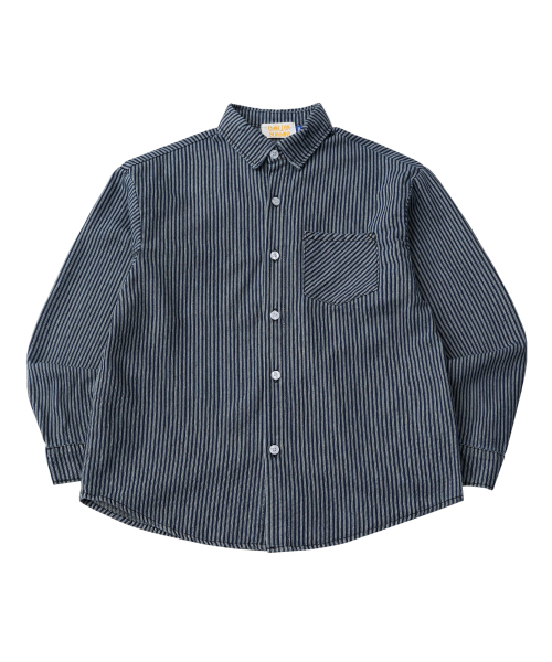 Washed denim over shirts_Stripe