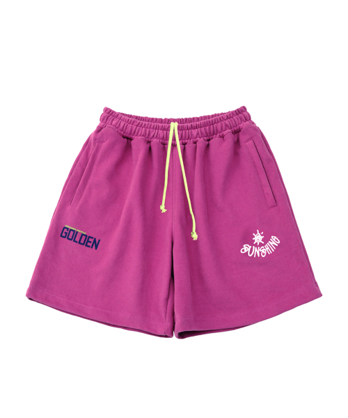Sunshine sweat shorts_Purple