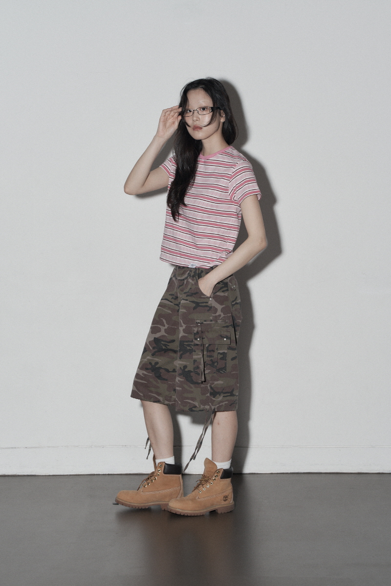 ★MIDNIGHT MOVE★ stripe t pink MIDNIGHT MOVE ONLINE STORE