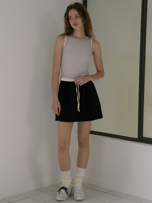Layered sleeveless top set FRSU01SL04_Gray/Ivory