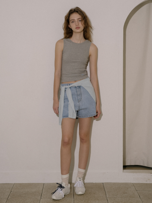 Basic sleeveless top FRSU01SL02_Gray