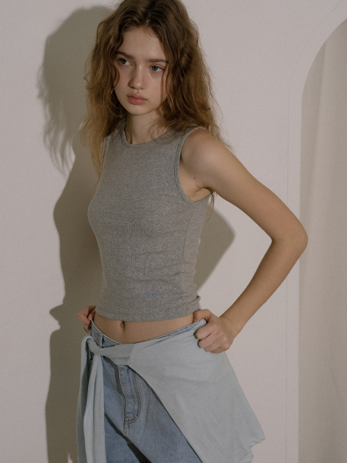 Basic sleeveless top FRSU01SL02_Gray