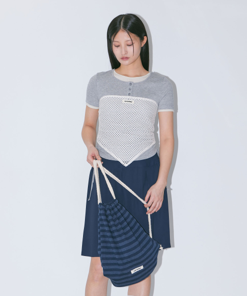 jersey stripe gym sack (NA)