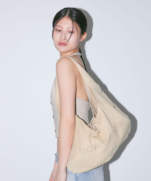 cotton baguette eco bag (YE)