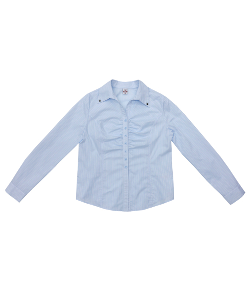 Silky Jacquard Shirt (Skyblue)
