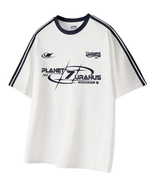 URANUS 7 Oversized Fit Track Short-Sleeved Coloring T-Shirt 3 Colors