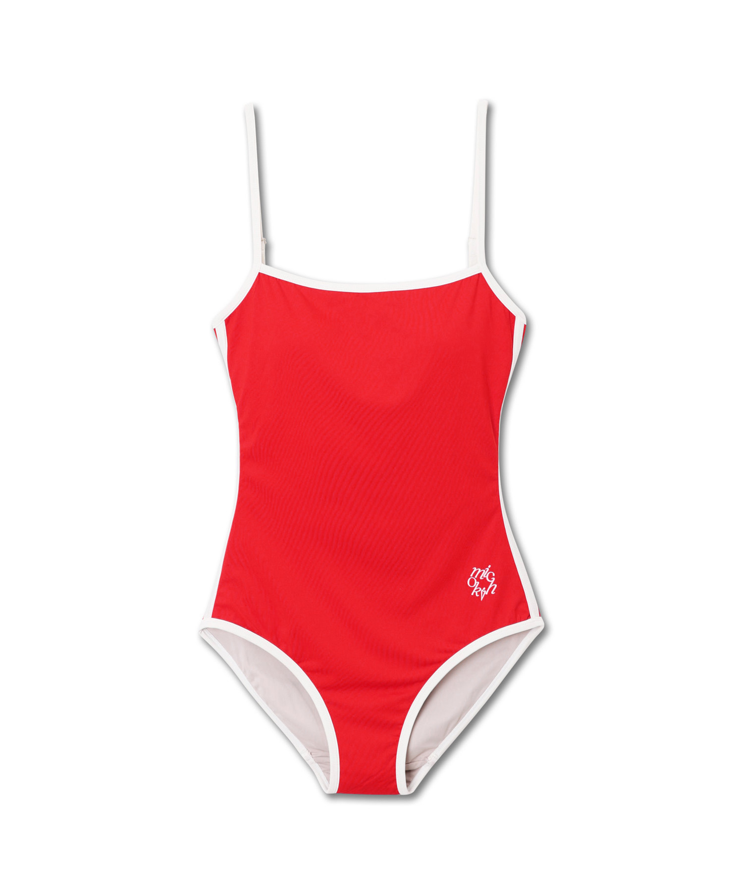 BACK CUT-OUT SWIMSUIT RED