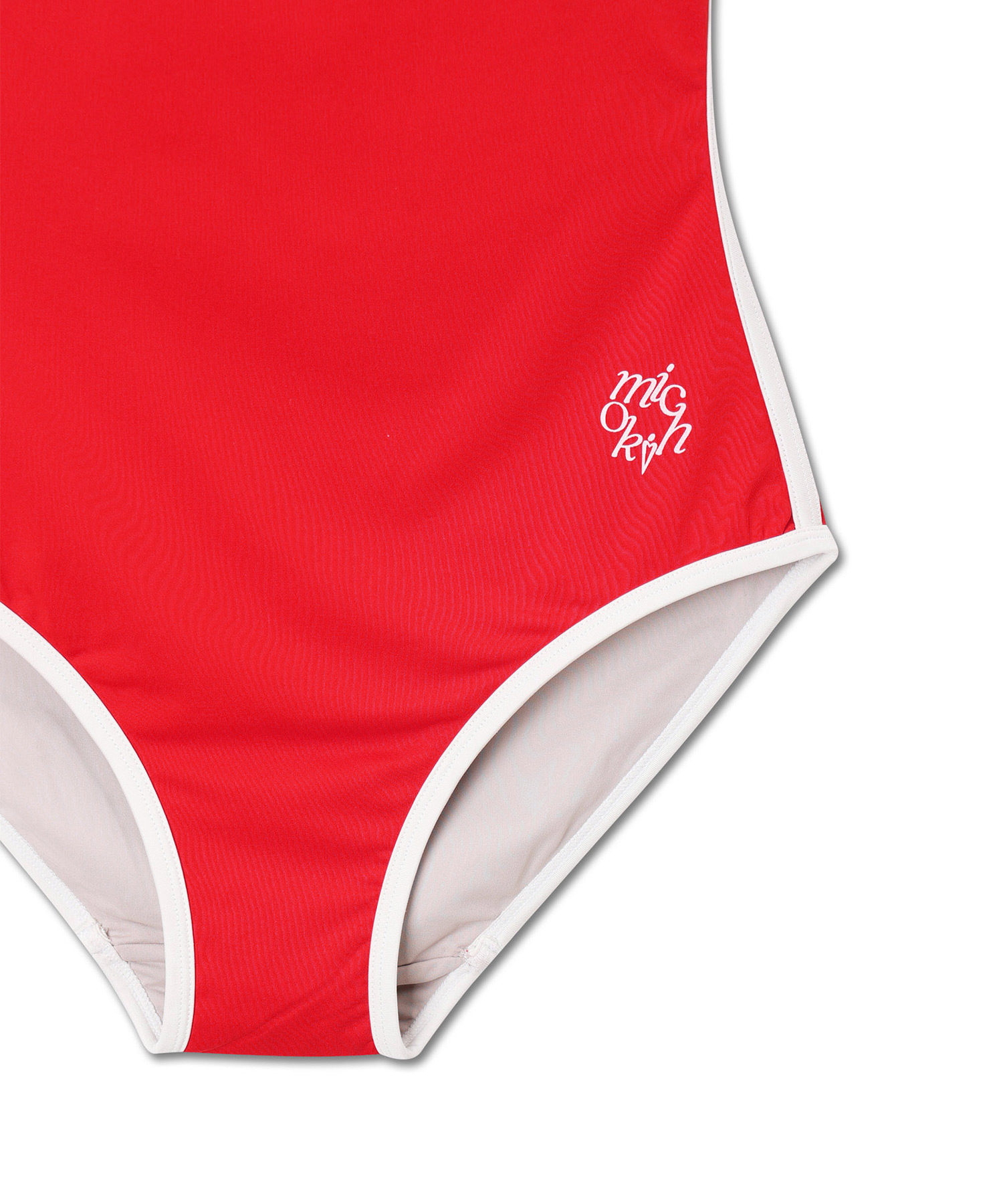 BACK CUT-OUT SWIMSUIT RED