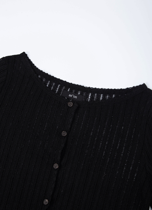 ROTA VINTAGE CARDIGAN / BLACK