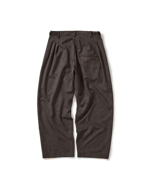 Herringbone pleat pants / Maroon